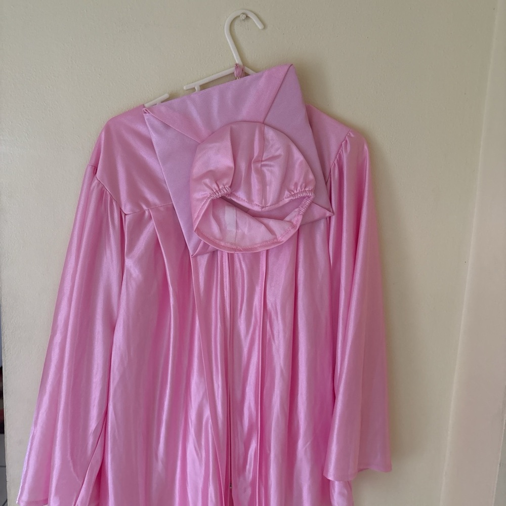 Pink Cap and Gown